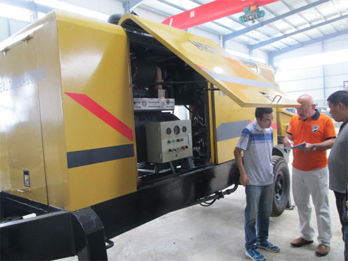 外商考察混凝土泵，成功訂購(gòu)！